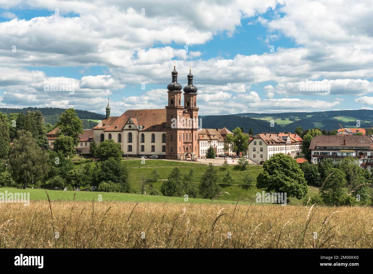 Barocke Kirche und ehemalige Benediktinerkloster St. Peter im Schwarzwald, Baden-Württemberg, Deutschland Stockfoto