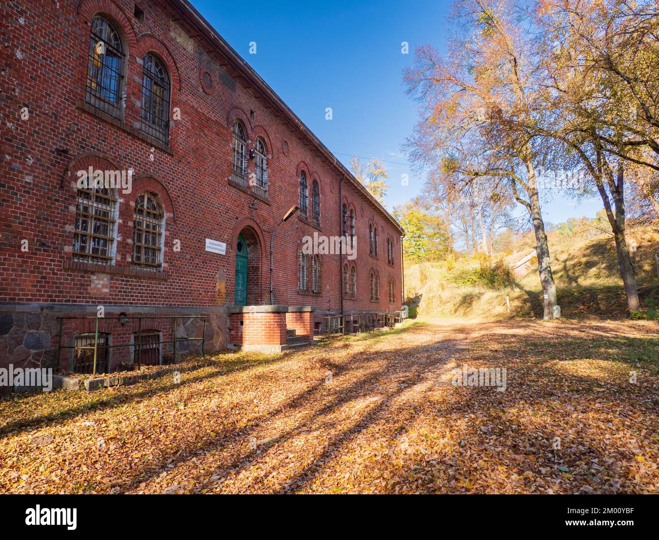 Giżycko, Polen - September 2021: Historische preußische Festung Boyen in Gizycko, Masurien, Polen, Europa Stockfoto