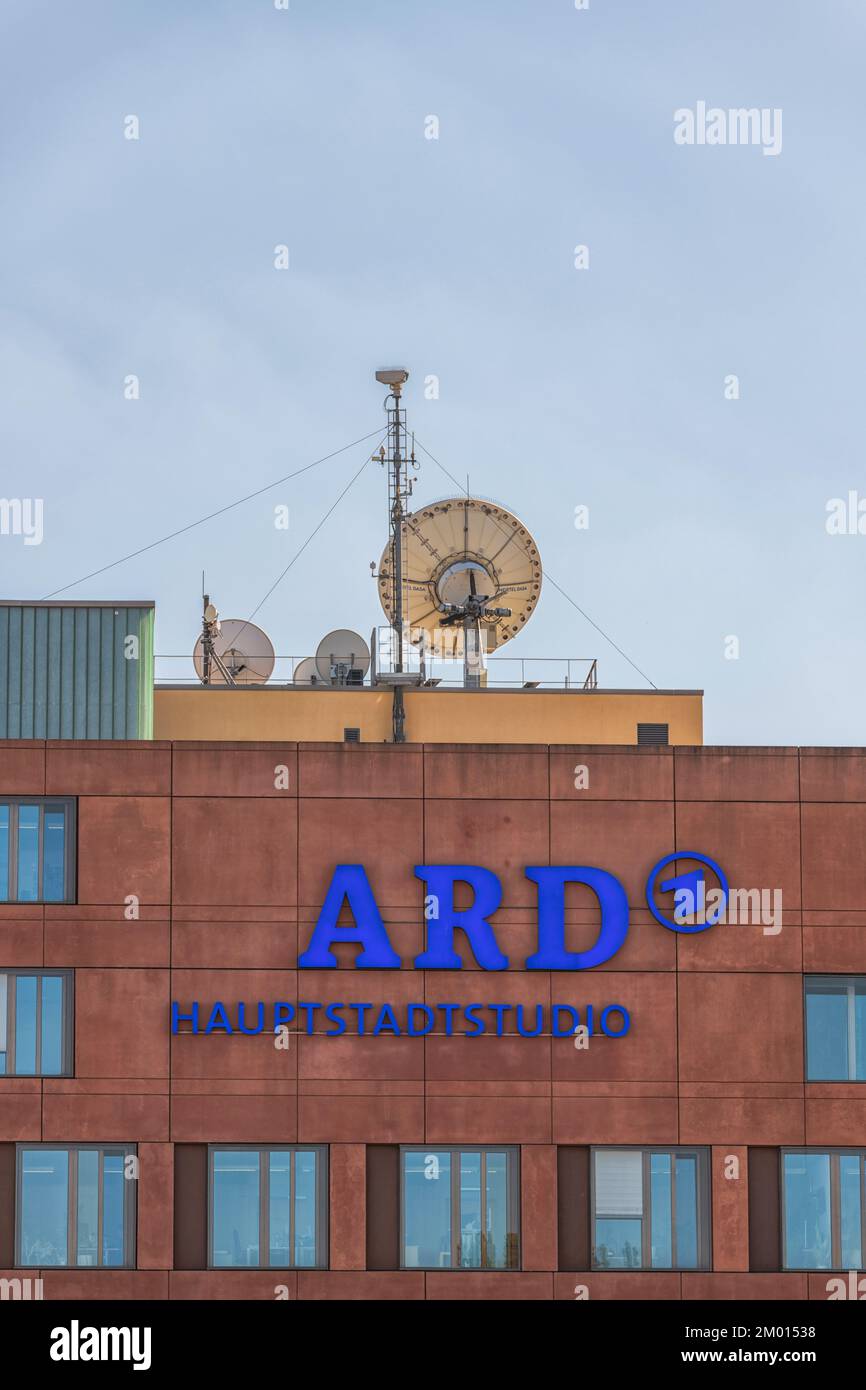 Deutschland , Berlin , 09.09.2018 , das Studio der Hauptstadt des Fernsehsenders ARD Stockfoto