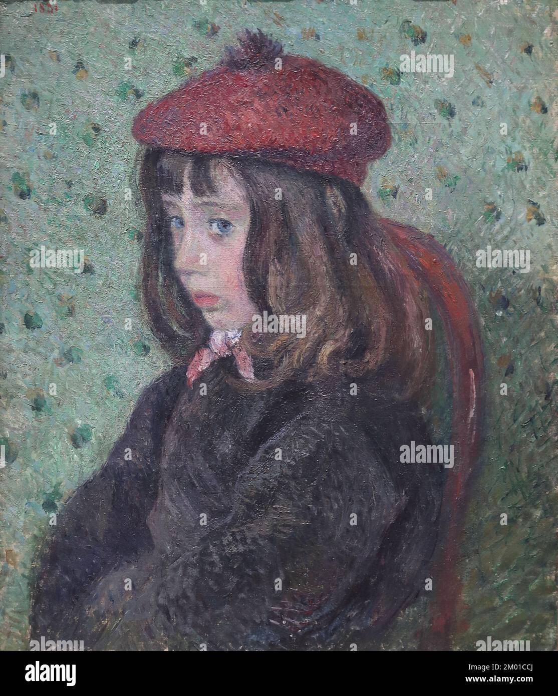 Porträt von Felix Pissarro vom französischen impressionistischen Maler Camille Pissarro in der National Gallery, London, Großbritannien Stockfoto