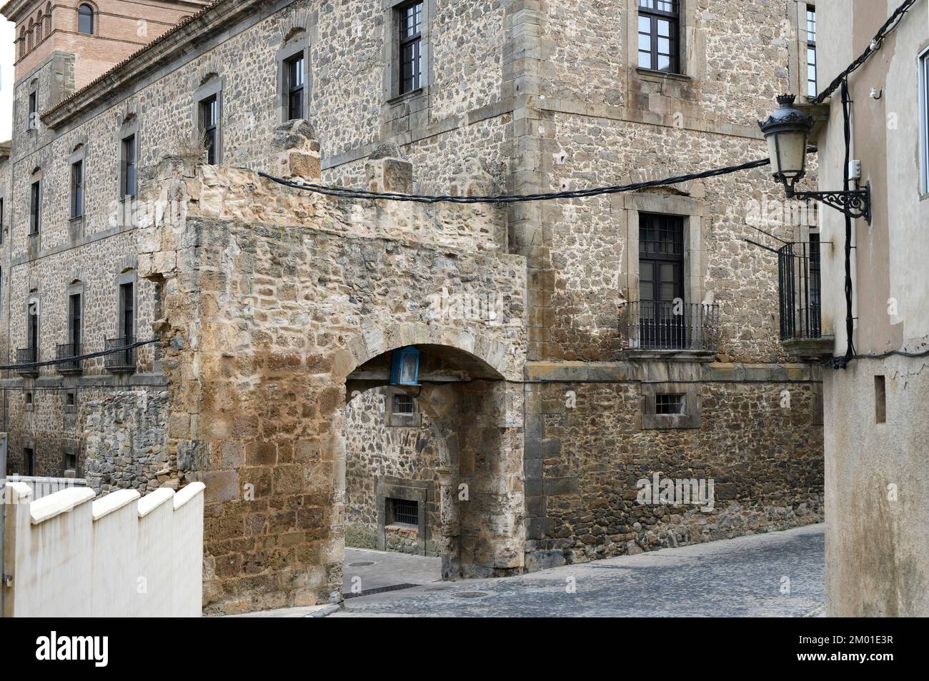 Ã. greda, Philip II Tür (Eintritt zum arabischen Viertel). Soria, Castilla y León, Spanien. Stockfoto