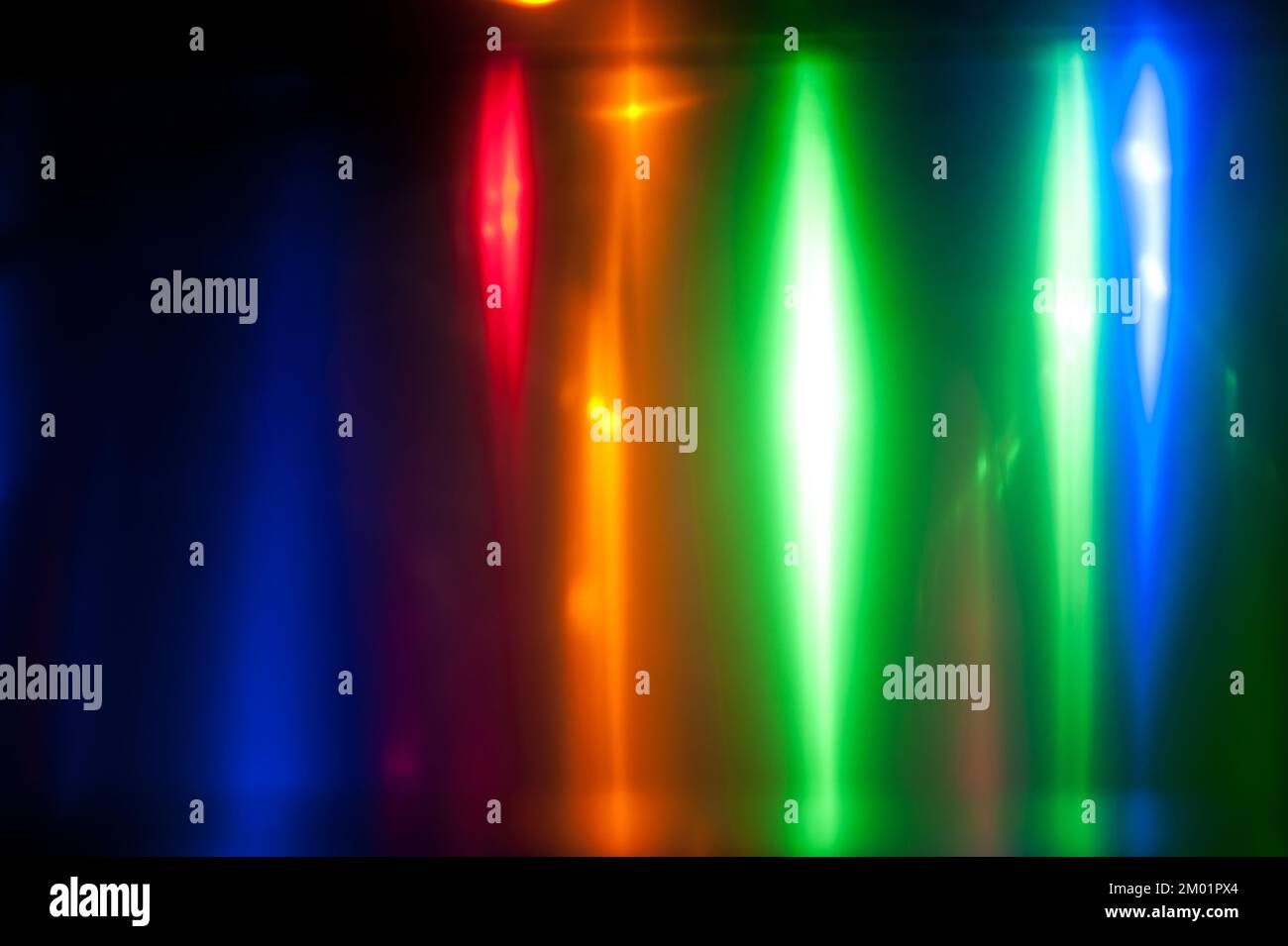 Abstrakte Lichter in Regenbogenfarben Stockfoto