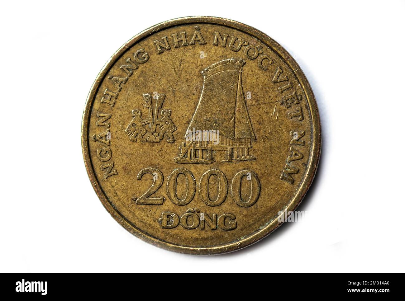 Fotomünzen Sozialistische Republik Vietnam, 2003, 2000 Dong Stockfoto