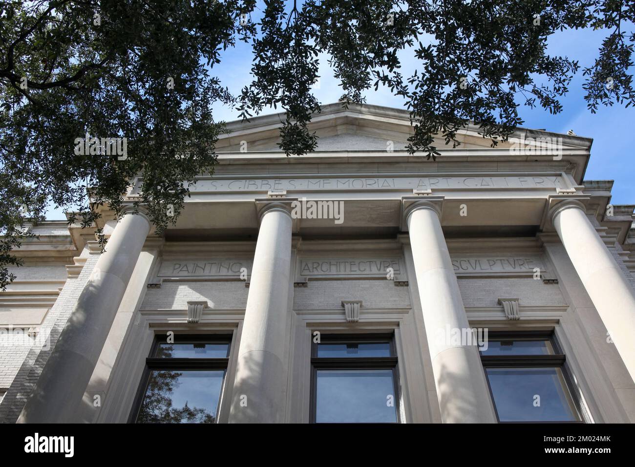 Blick auf das Gibbes Museum of Art in Charleston, South Carolina Stockfoto