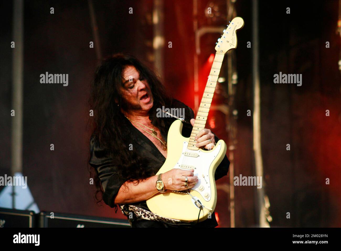 Toluca, Mexiko. 02.. Dezember 2022. 02. Dezember 2022, Toluca, Mexiko: Der schwedische Gitarrist Yngwie Malmsteen tritt auf der Hell Stage während des Hell and Heaven Metal Fest im Pegasus Forum auf. Am 2. Dezember 2022 in Toluca, Mexiko. (Foto: Carlos Santiago/Eyepix/NurPhoto) Guthaben: NurPhoto/Alamy Live News Stockfoto