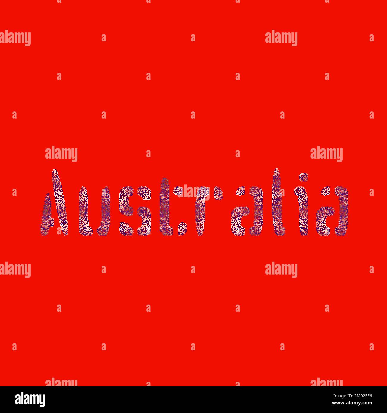 Abgeleitete Musterabbildung für Australien Map Silhouette mit Pixeln Stock Vektor