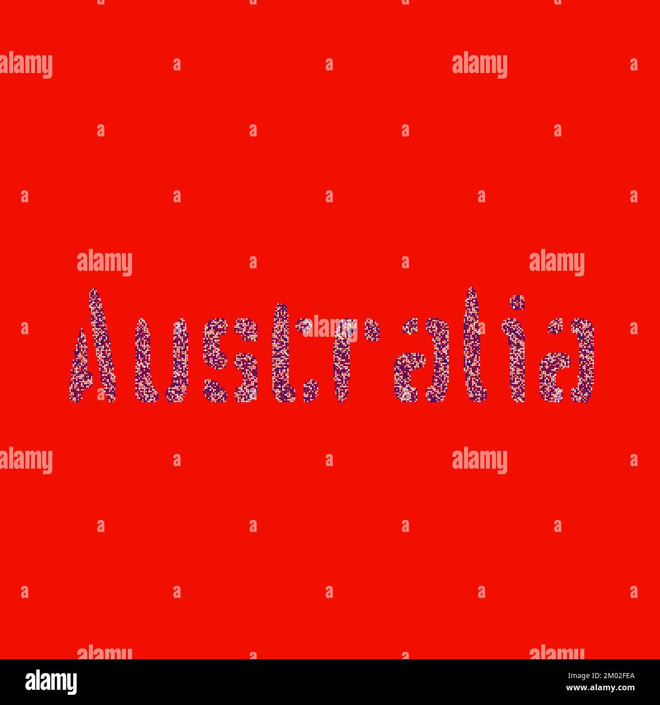 Abgeleitete Musterabbildung für Australien Map Silhouette mit Pixeln Stock Vektor