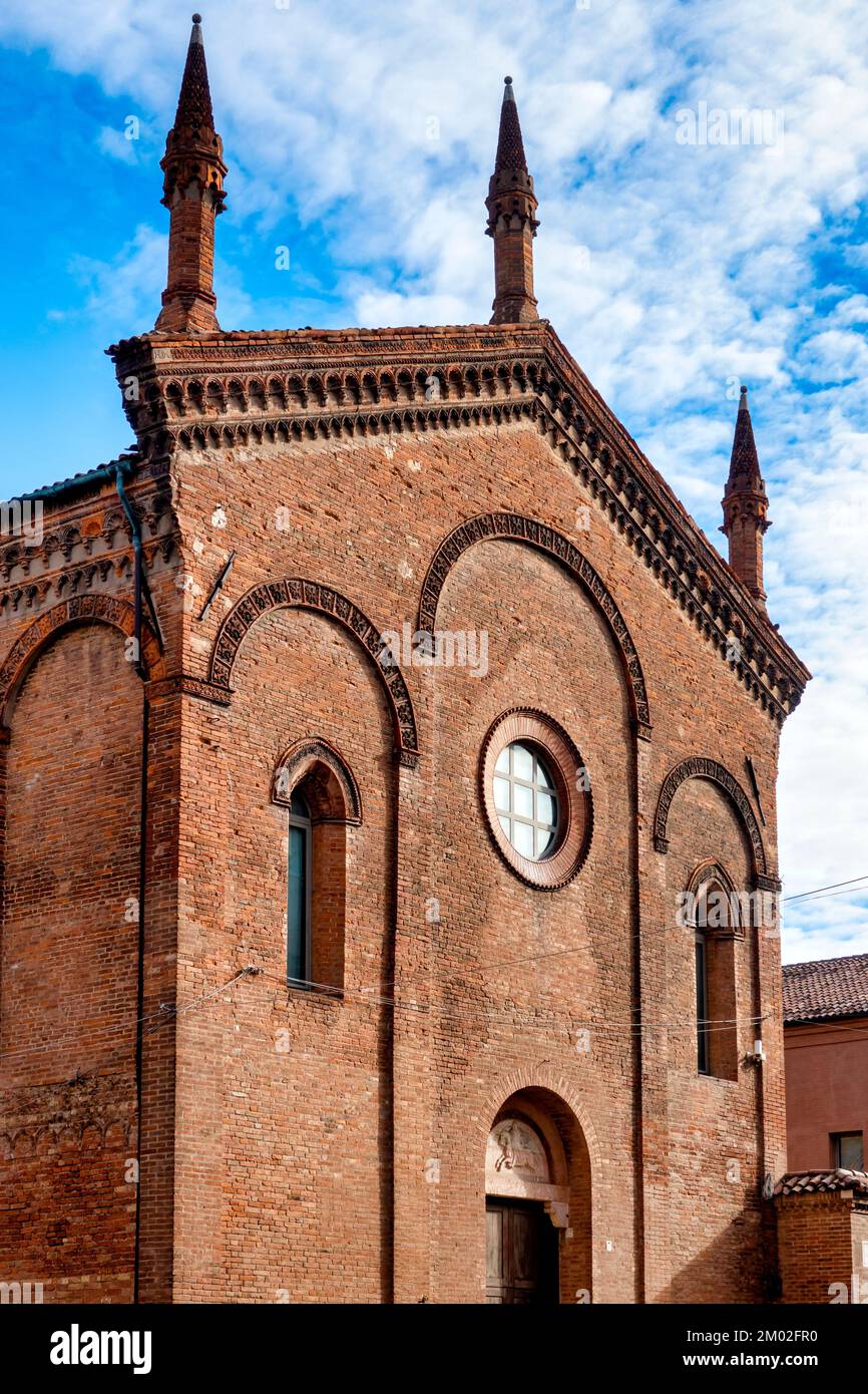 Ehemalige Kirche San Romano, jetzt Museum der Kathedrale, Ferrara, Italien Stockfoto