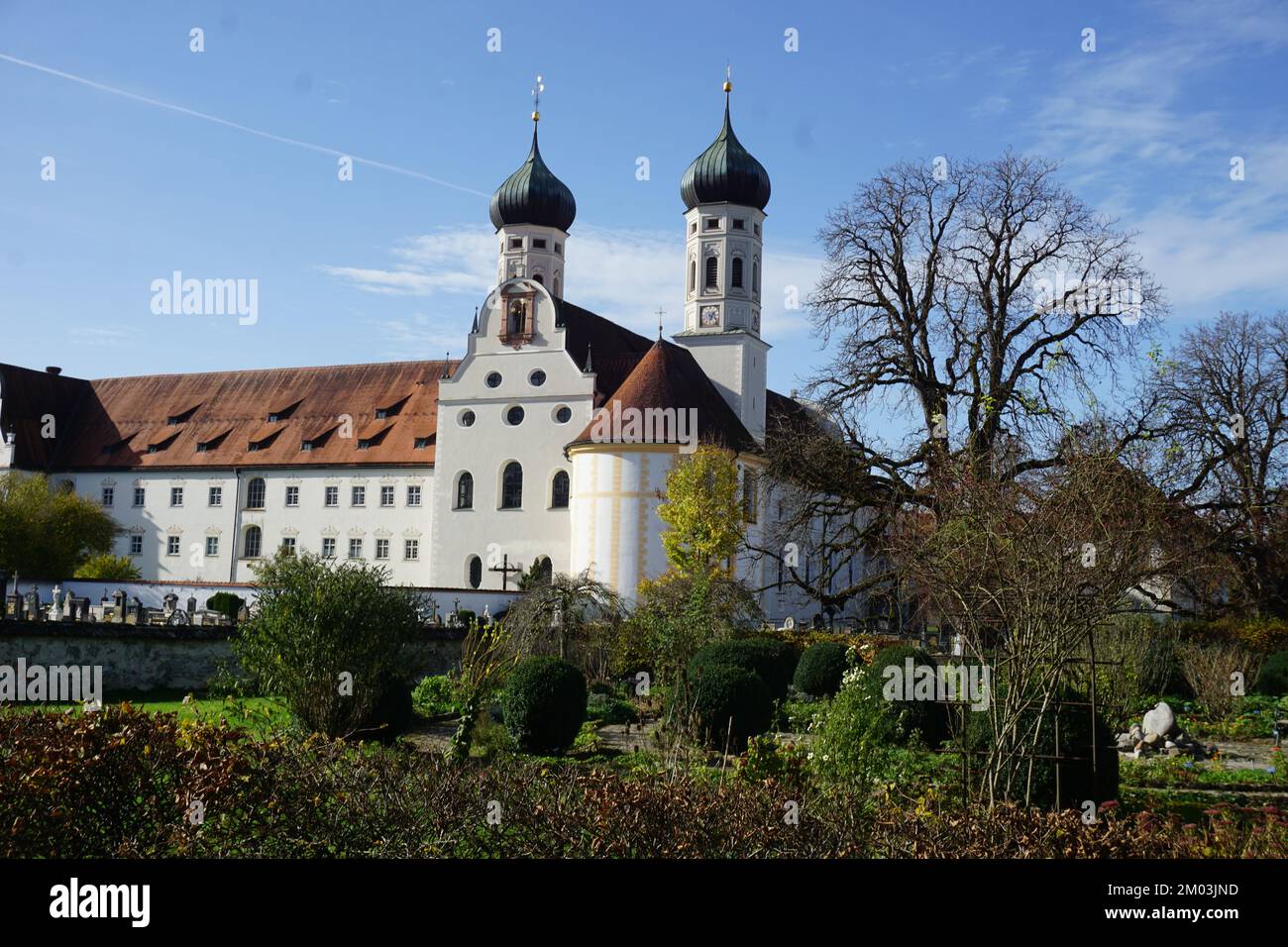 Kloster Benediktbeuern in Oberbayern Stockfoto