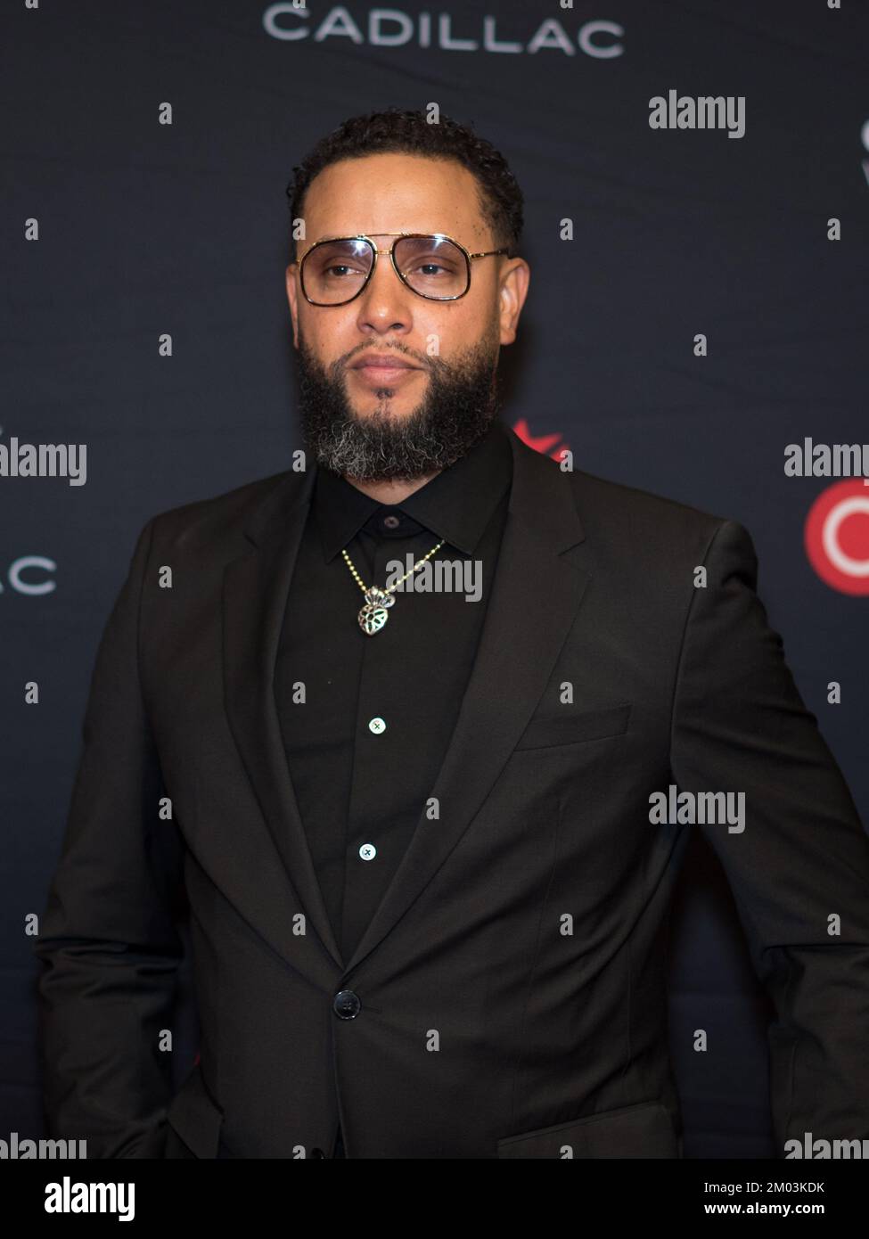 „Director X“ Julien Christian Lutz, 2022-Induktion, posiert für ein Foto auf dem roten Teppich für die Gala des kanadischen Walk of Fame 2022 in Toronto am Samstag, den 3. Dezember 2022. DIE KANADISCHE PRESSE/Tijana Martin Stockfoto