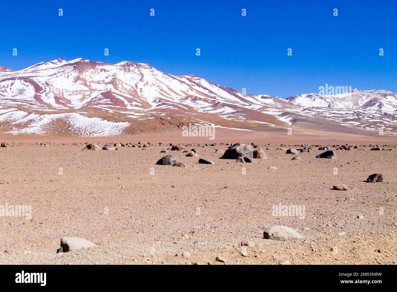 Bolivianischen Landschaft, Salvador Dali Desert View. Schöne Bolivien Stockfoto