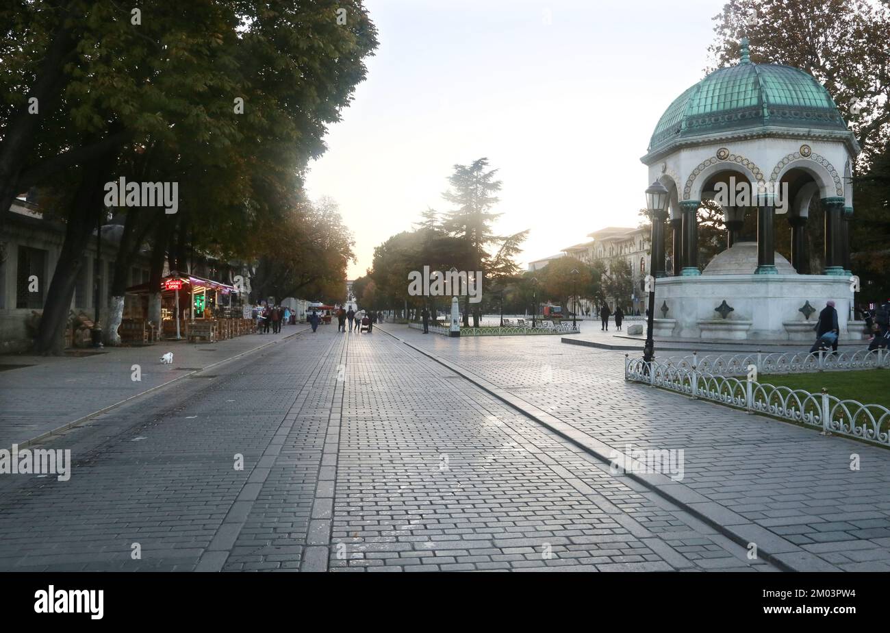 Sultanahmet Hippodrome Square im Eminonu District in Istanbul, Türkei. Stockfoto