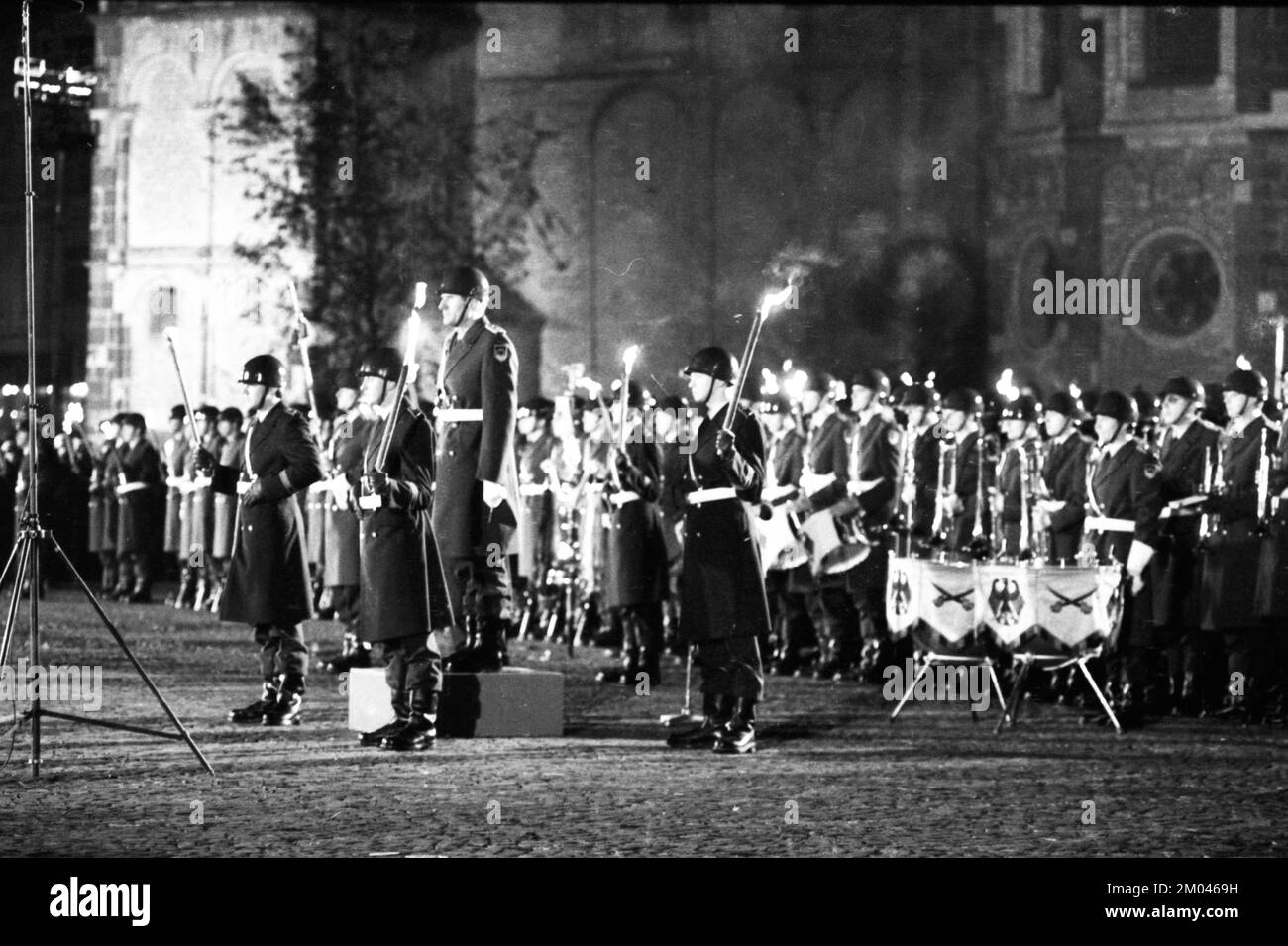 Öffentliche Vereidigung von Rekruten der Bundeswehr in Bonn, 12.11.1980, Deutschland, Europa Stockfoto