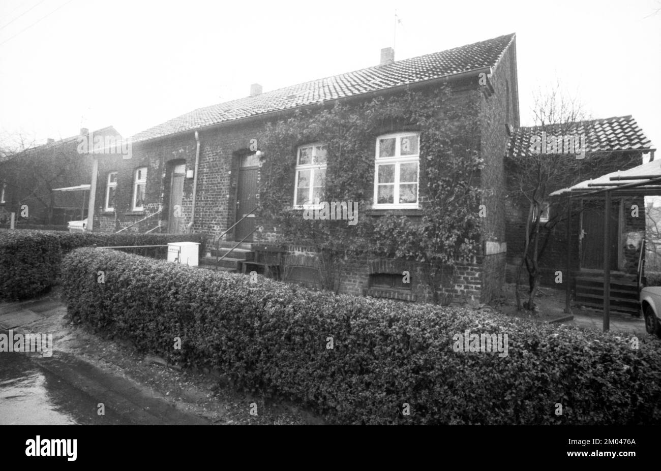 Stoppelmannsweg Miners' housing estate, Dezember 1981 Hoeschsiedlung, Deutschland, Europa Stockfoto