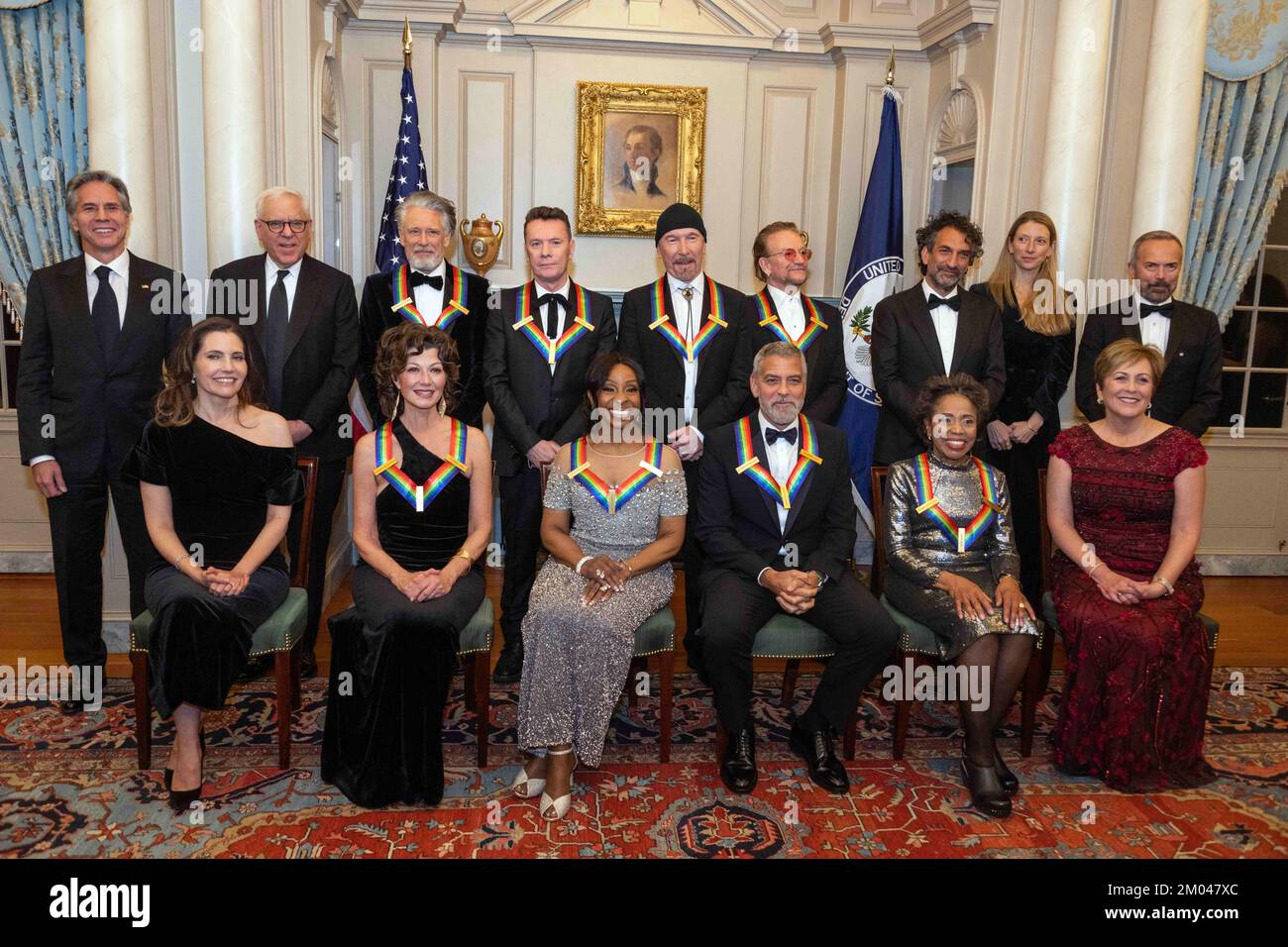 Die Empfänger der 45. Annual Kennedy Center Honors posieren für ein ...