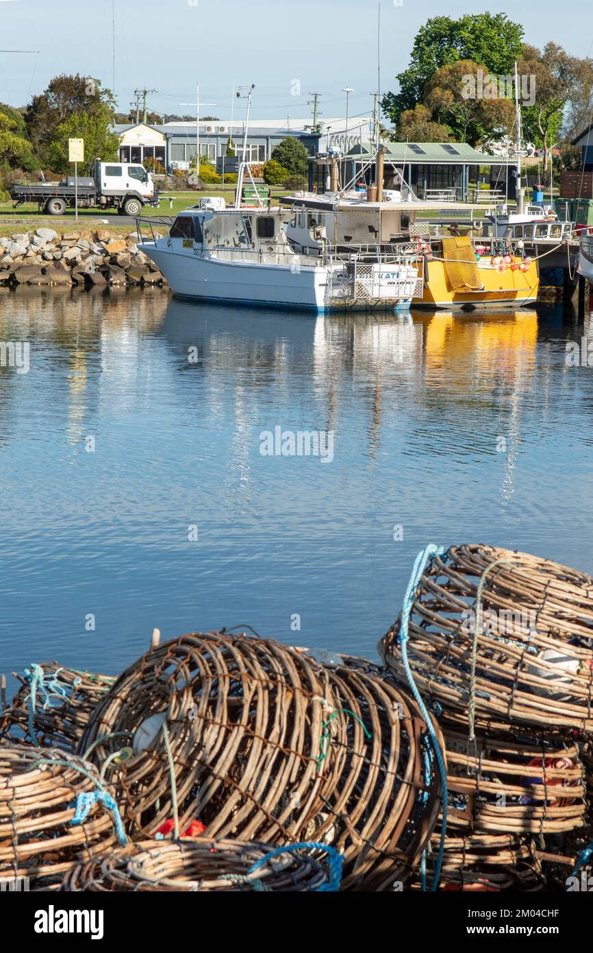 Hafen in St. Helens, Tasmanien, Australien Stockfoto