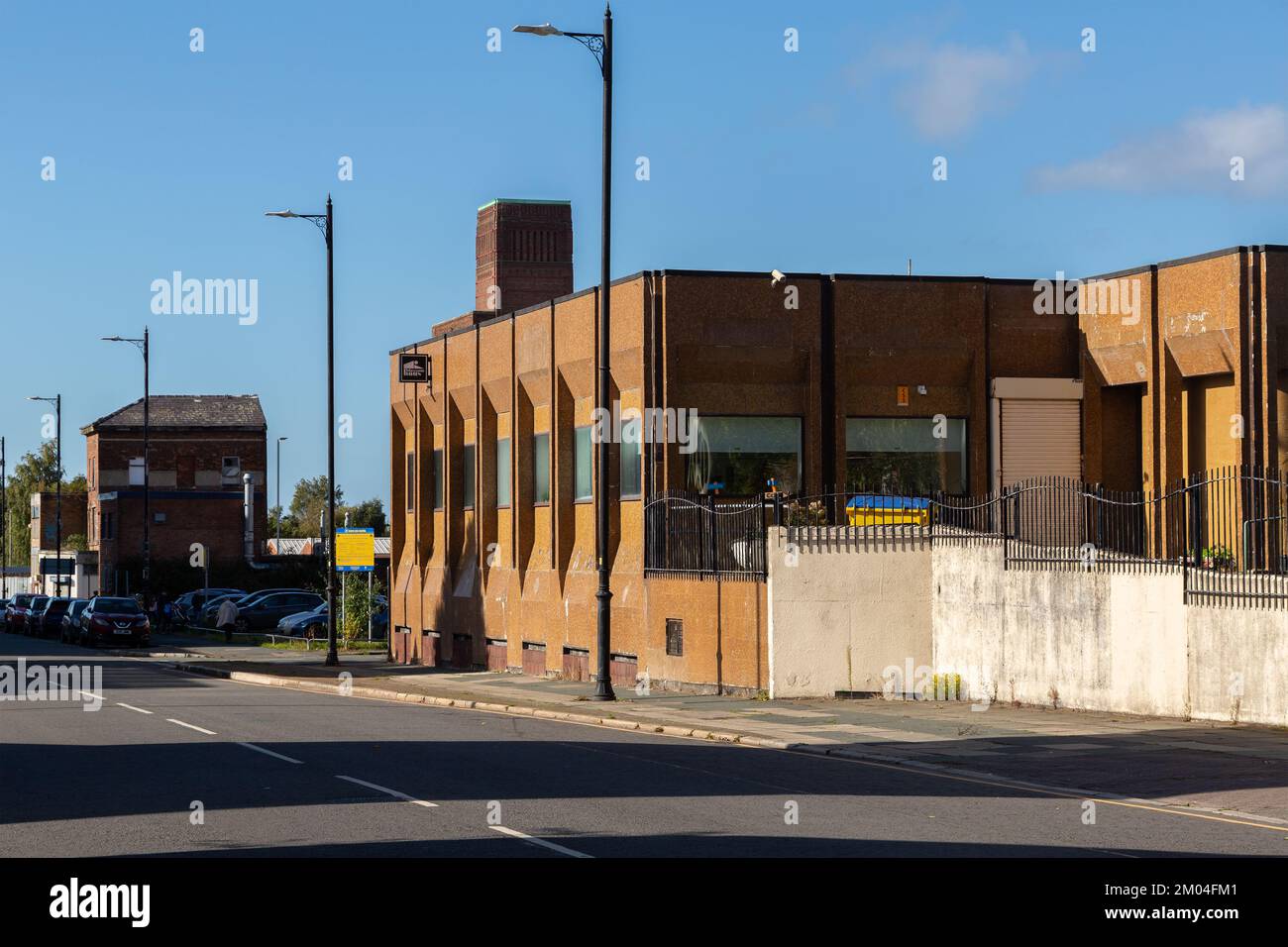Birkenhead, Großbritannien: Fabrikat CIC Building, Cleveland Street, Hamilton Square. Es wird sich in ein kreatives Zentrum für die Community verwandeln Stockfoto