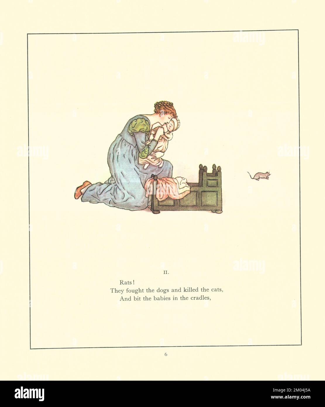Ratten illustriert von KATE GREENAWAY (1846-1901) englischer Künstlerin und Schriftstellerin. For the Rattenfänger of Hamelin von Robert Browning, 1812-1889 Veröffentlicht von Warne 1910 Stockfoto
