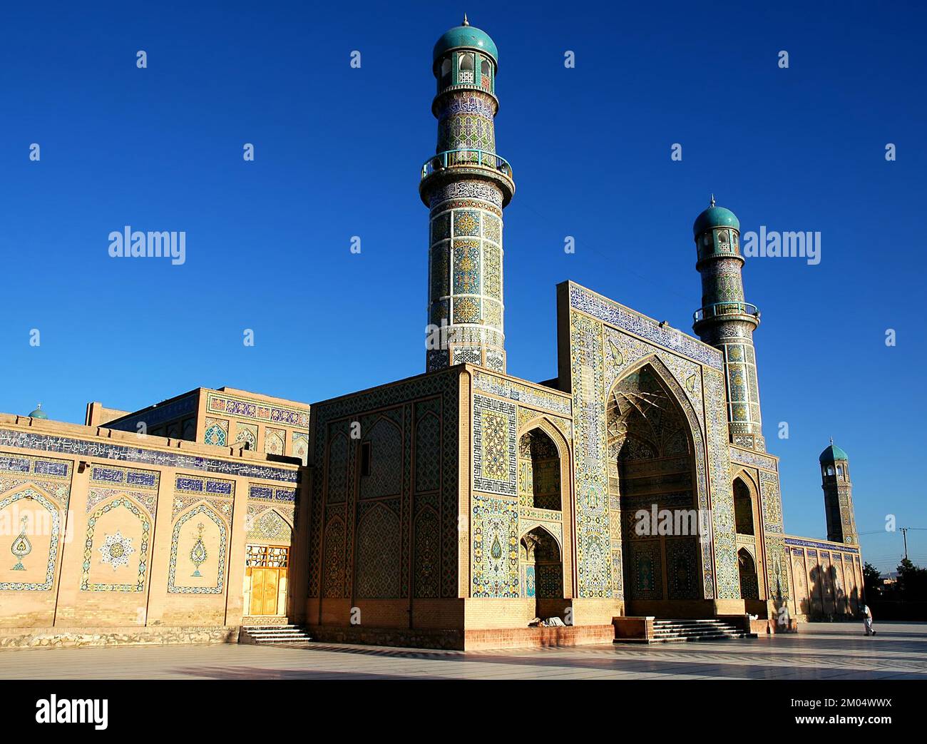 Herat im Westen Afghanistans. Die große Moschee von Herat (Freitagsmoschee oder Jama Masjid). Stockfoto