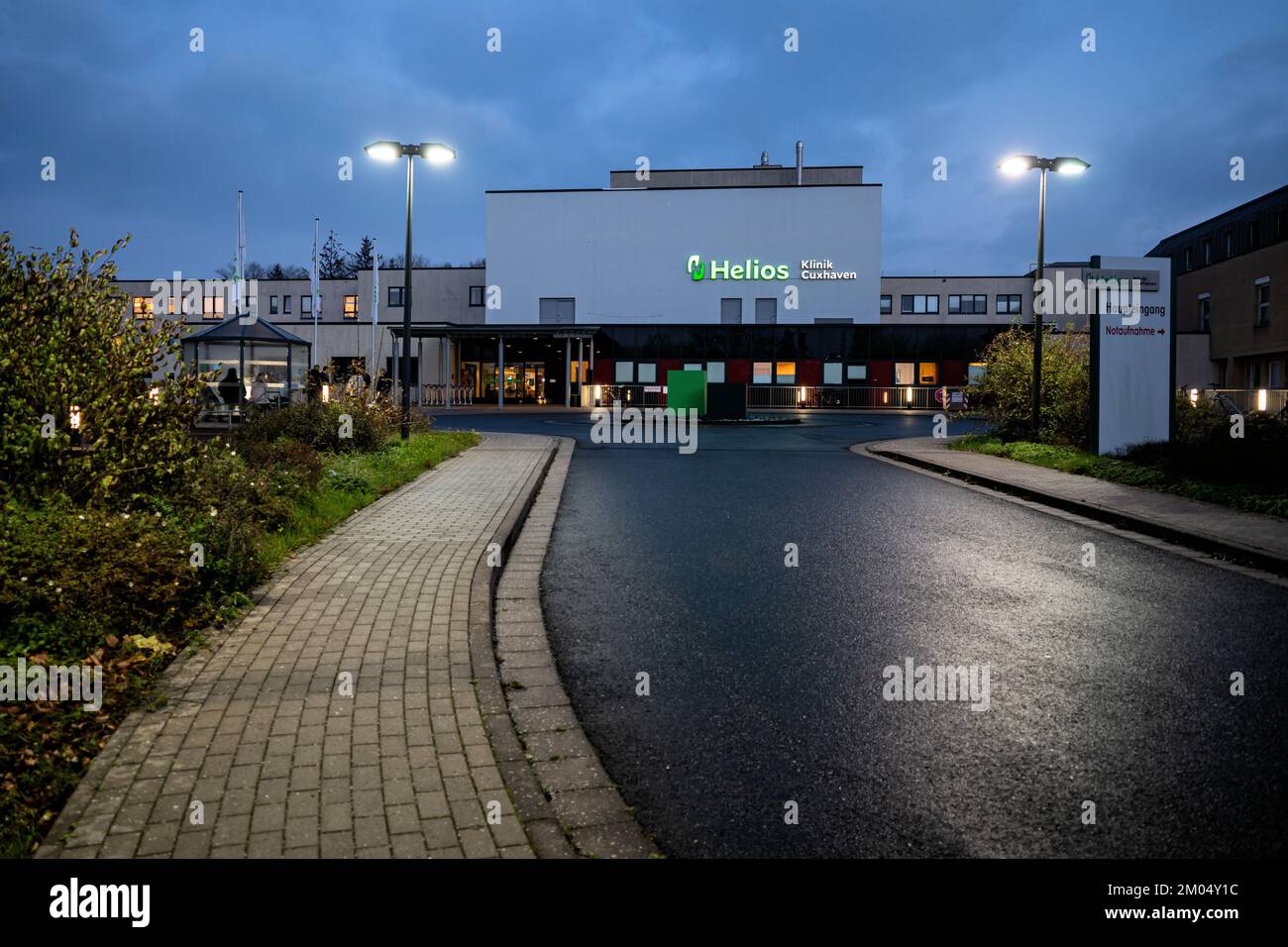 Helios Krankenhaus in Cuxhaven Stockfoto