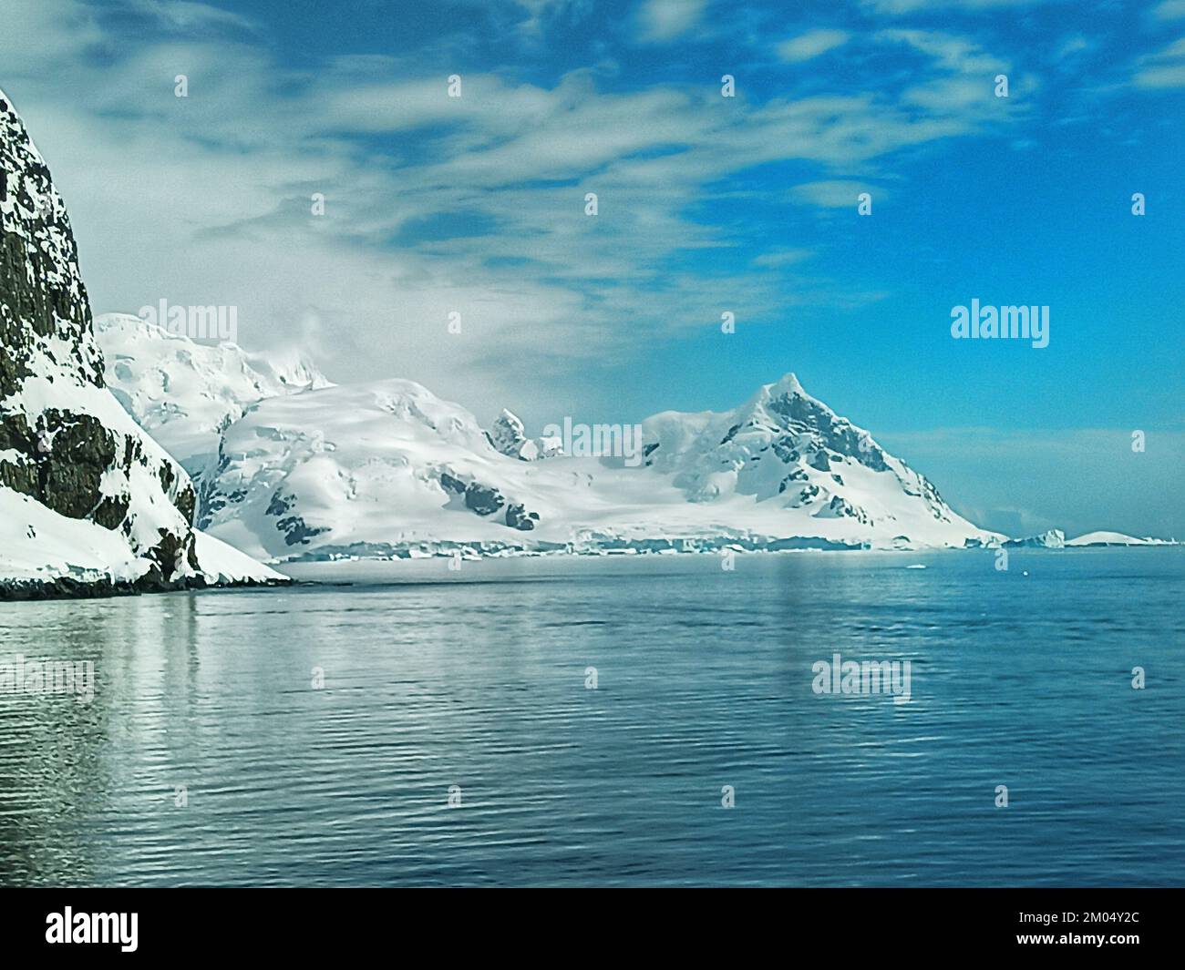 orne Hafen, antarktis, antarktis, antarktis Landschaft, Natur, eisgefüllte Berge, eisige Berge, Klimawandel, antaktische Halbinsel, Eisberge Stockfoto