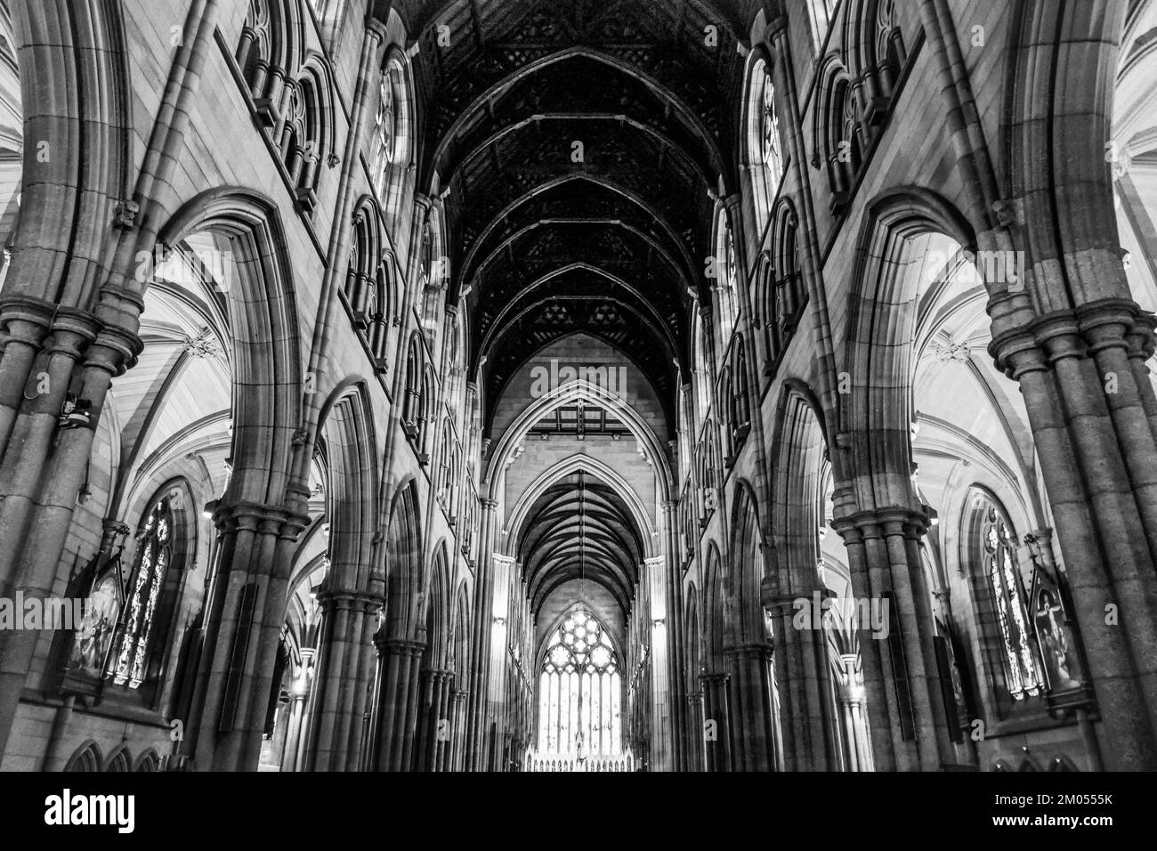 Das Innere der wunderschönen Kirche in Sydney, Australien Stockfoto