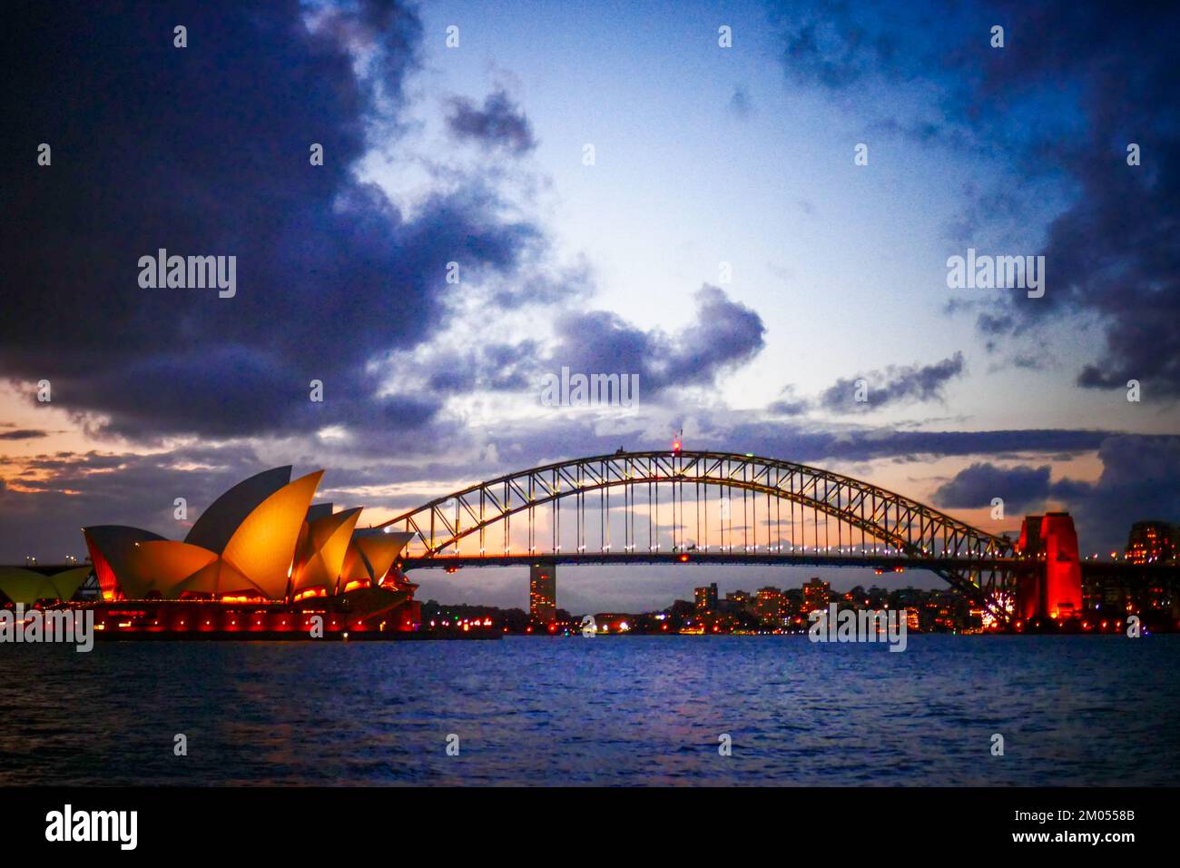 Sydney Harbour Bridge und das Opernhaus, Sydney, NSW, Australien Stockfoto