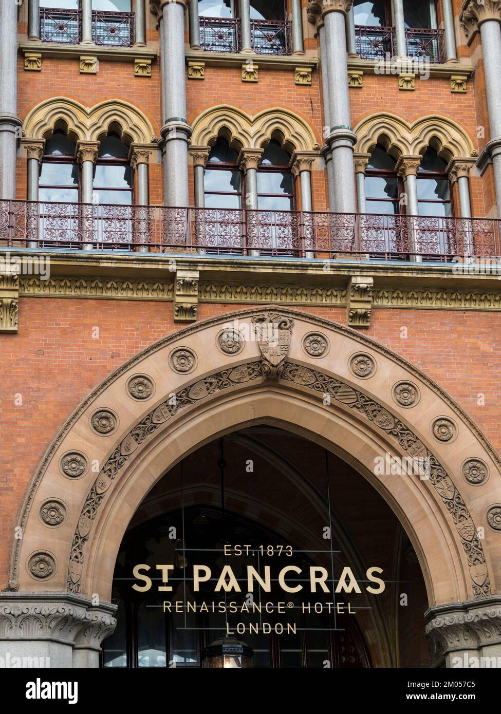 St Pancras, Renaissance Hotel, Euston Rd, Camden, London, England, Großbritannien, GB. Stockfoto