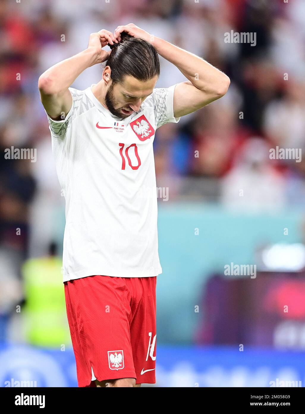 Grzegorz Krychowiak (Polen) Doha, 04.12.2022, FIFA Fussball WM 2022 in Katar, Achtelfinale, Frankreich – Polen/PRESSINPHOTO Stockfoto