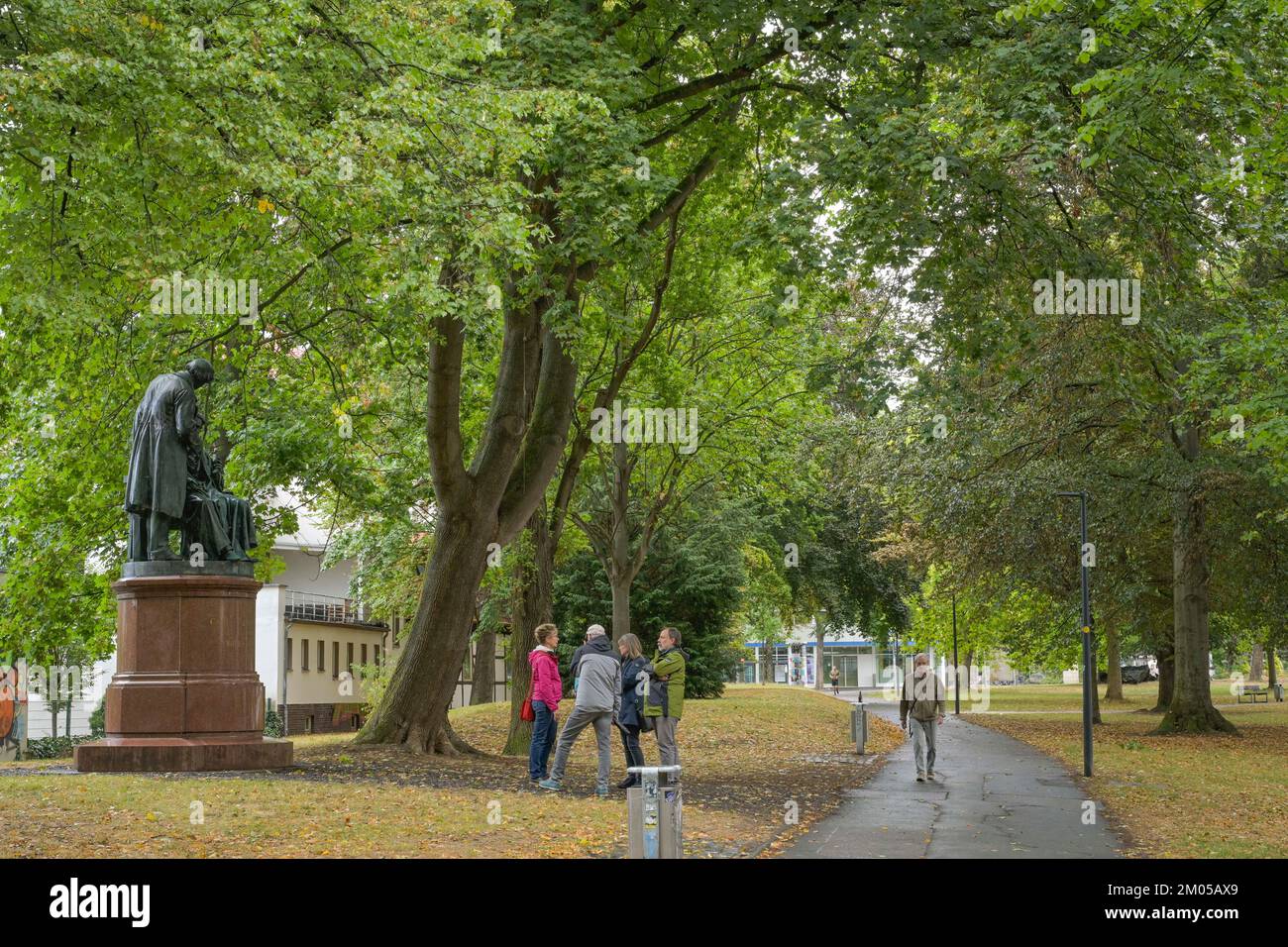 Gauß-Weber-Denkmal, Stadtwall, Göttingen, Niedersachsen, Deutschland Stockfoto