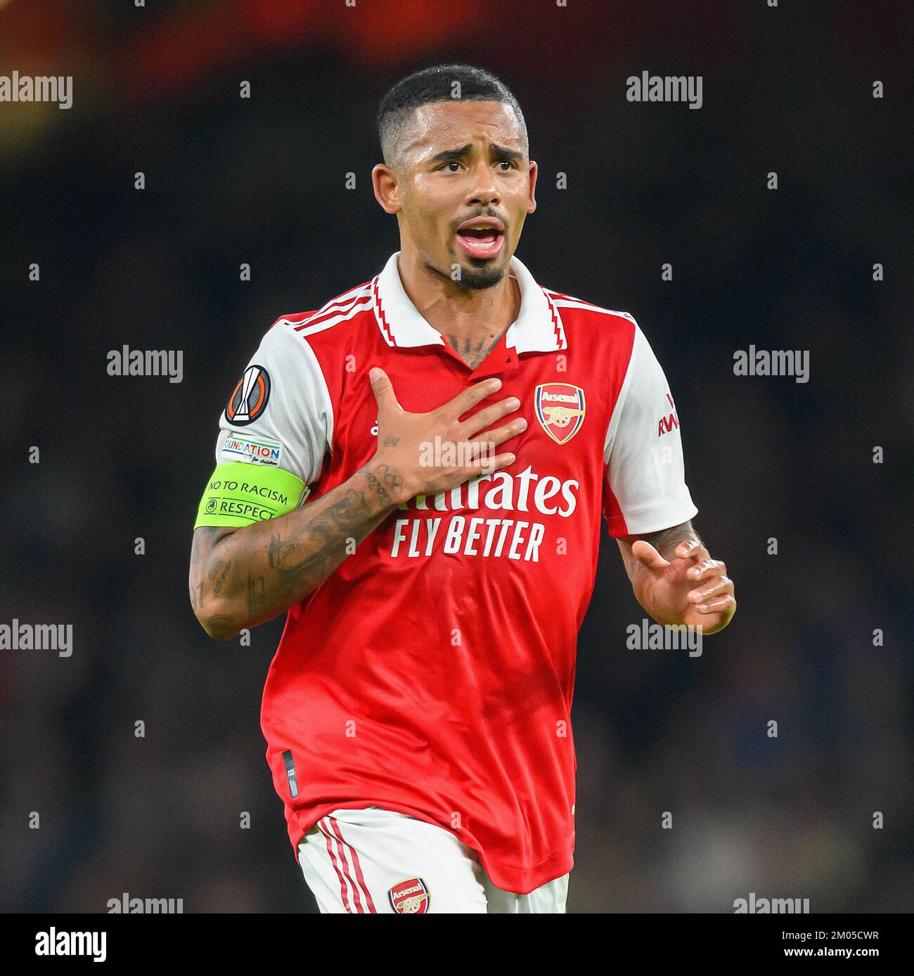 03 November 2022 - Arsenal / FC Zürich - UEFA Europa League - Gruppe A - Emirates Stadion Arsenals Gabriel Jesus während des Spiels gegen den FC Zürich Bild : Mark Pain / Alamy Stockfoto