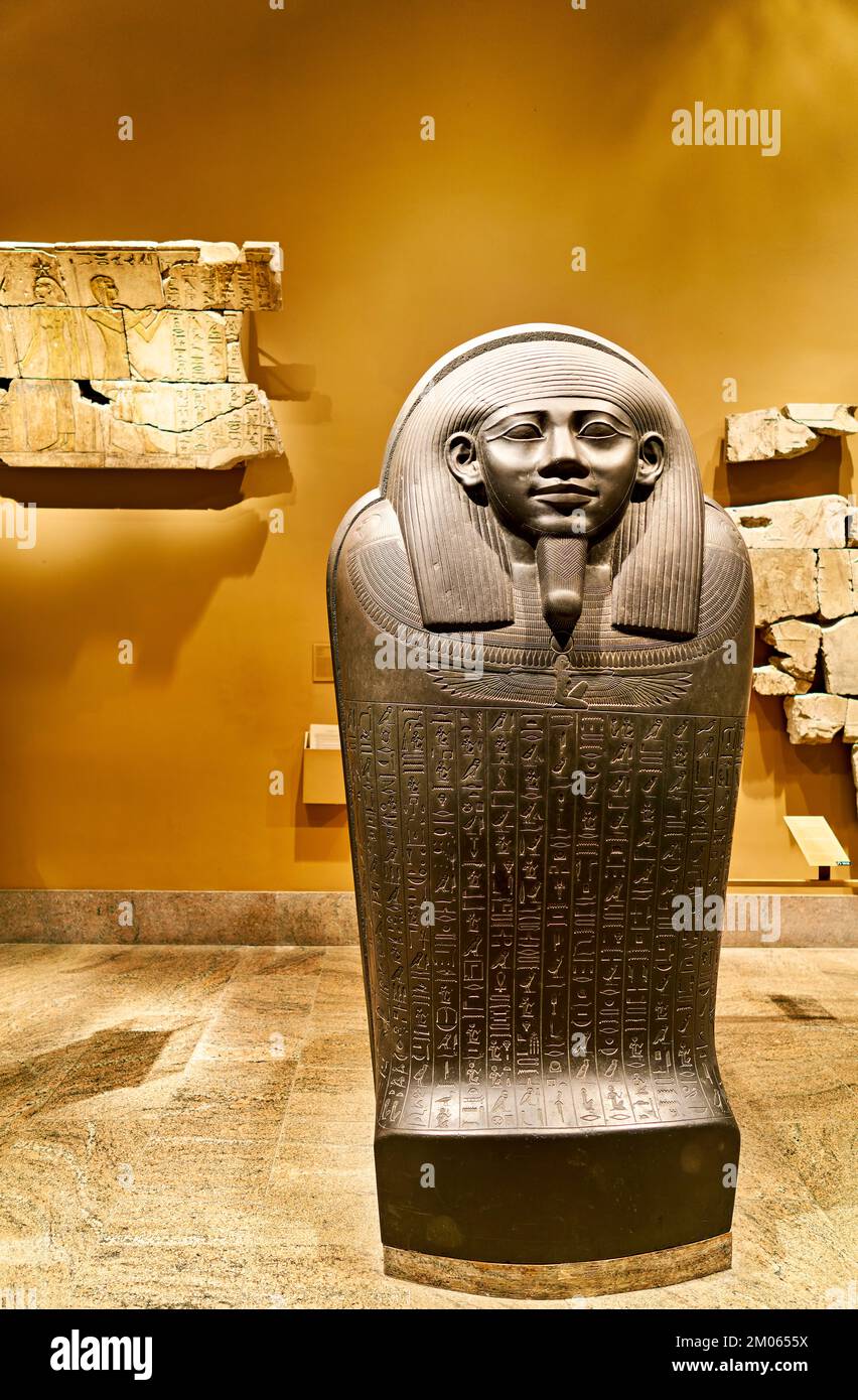 New York. Manhattan. Vereinigte Staaten. Das Metropolitan Museum of Art. Ägyptische Kunst Stockfoto