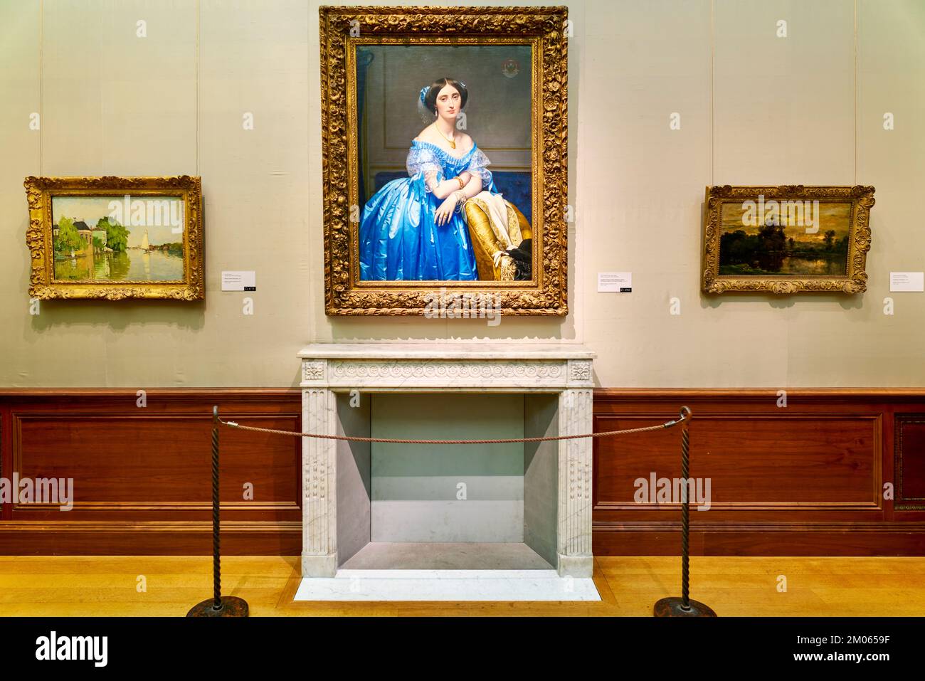 New York. Manhattan. Vereinigte Staaten. Das Metropolitan Museum of Art. Ingres. Die Prinzessin De Broglie. Robert Lehman-Sammlung Stockfoto