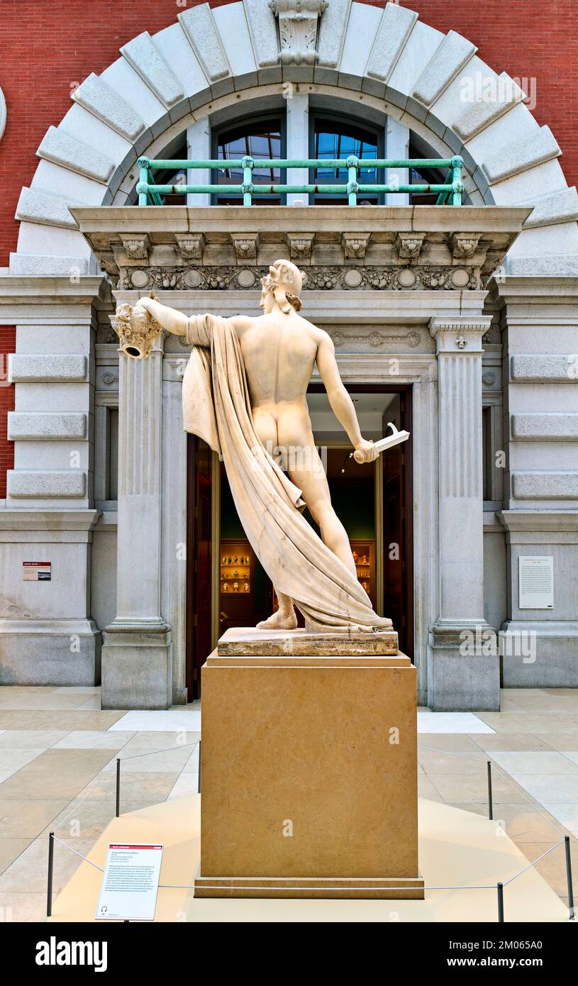 New York. Manhattan. Vereinigte Staaten. Das Metropolitan Museum of Art. Antonio Canova. Perseus mit dem Kopf der Medusa Stockfoto