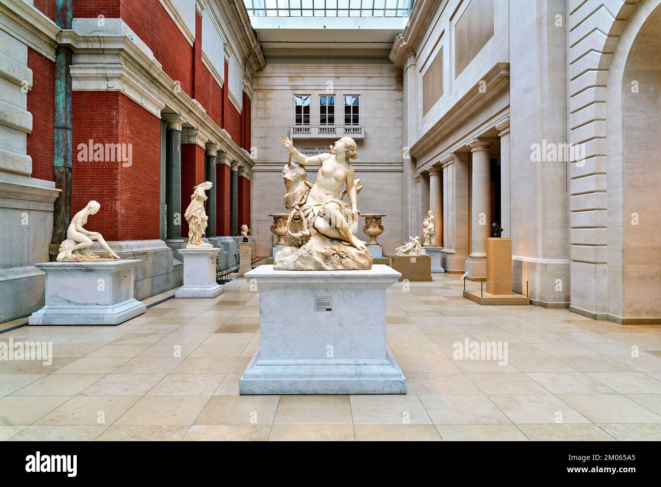 New York. Manhattan. Vereinigte Staaten. Das Metropolitan Museum of Art. Domenico Guidi. Andromeda und das Seeungeheuer Stockfoto