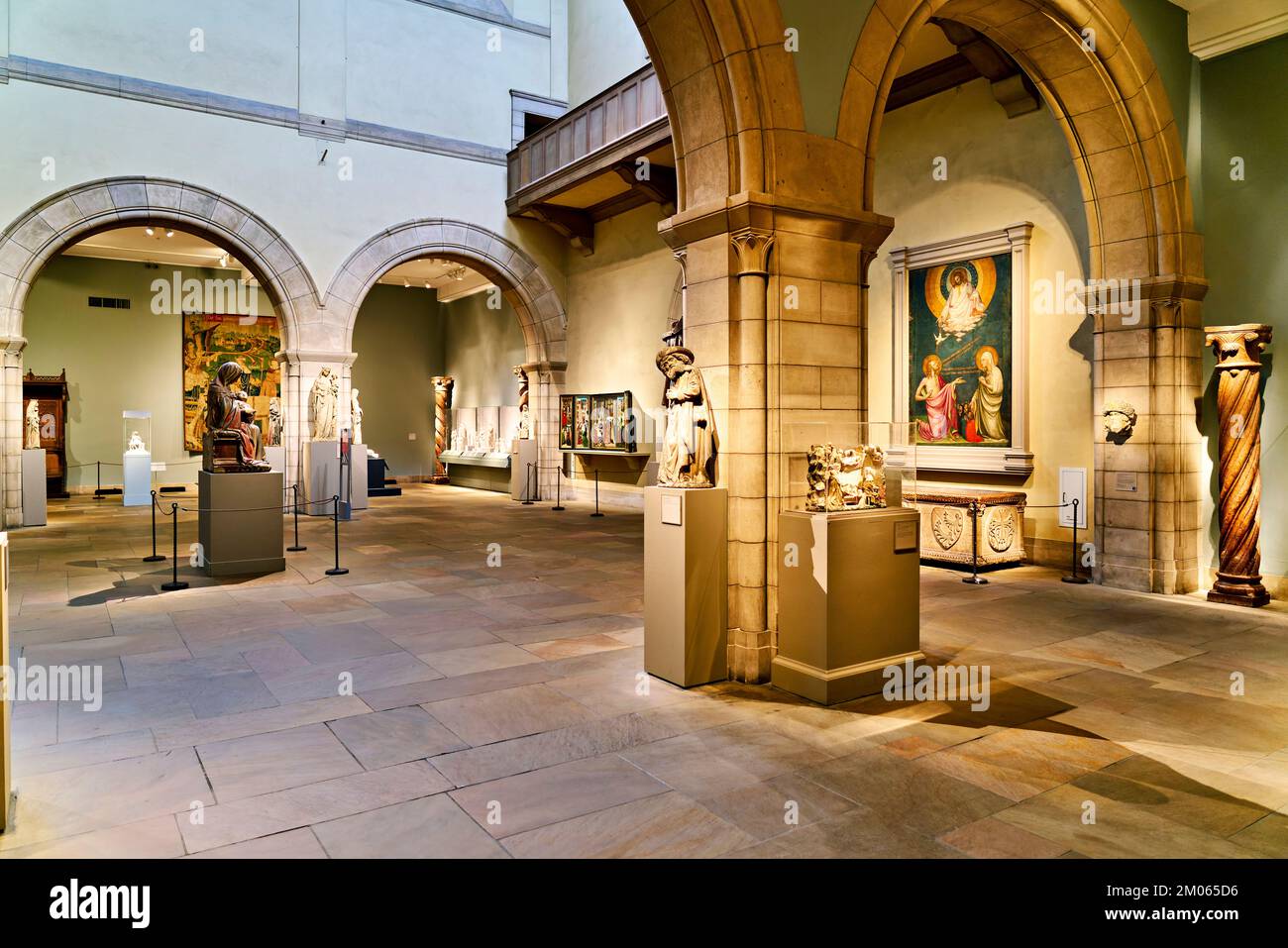 New York. Manhattan. Vereinigte Staaten. Das Metropolitan Museum of Art. Europäische Skulptur und dekorative Kunst Stockfoto