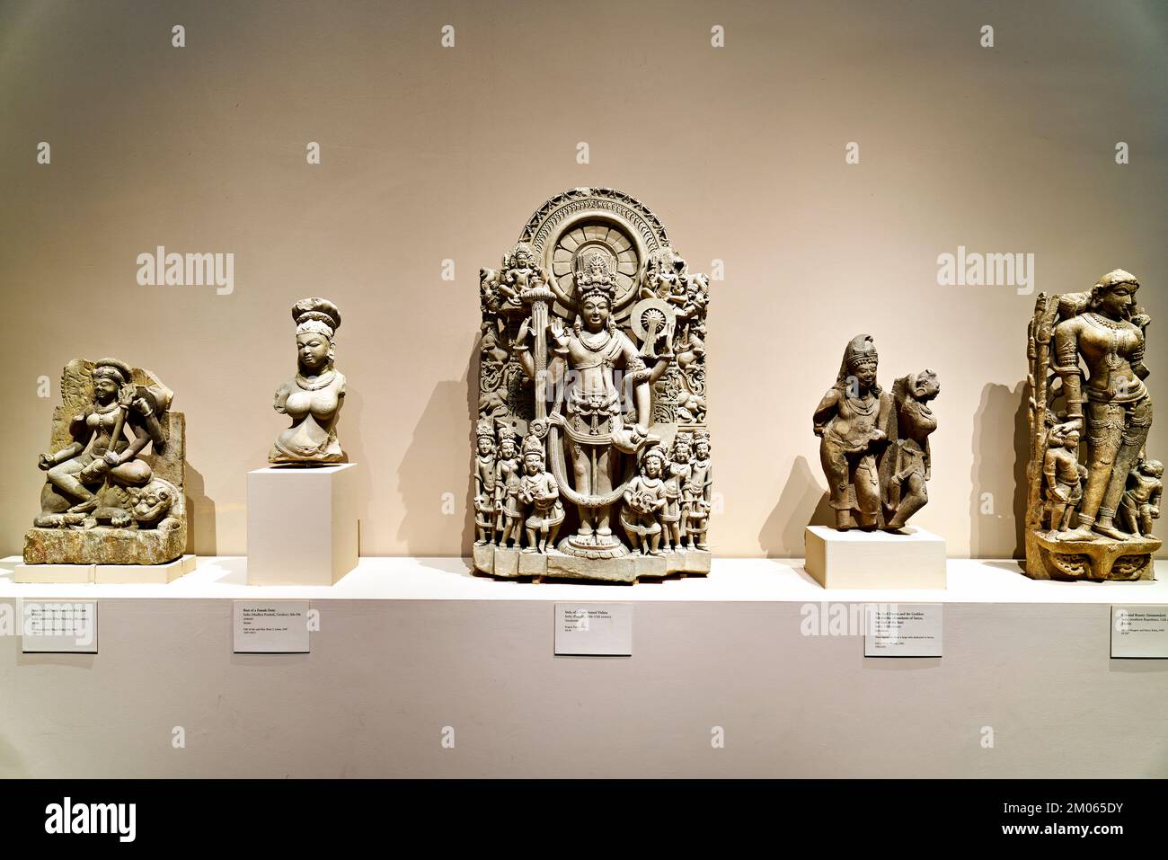 New York. Manhattan. Vereinigte Staaten. Das Metropolitan Museum of Art. Asiatische Kunstgalerie. Indien Stockfoto