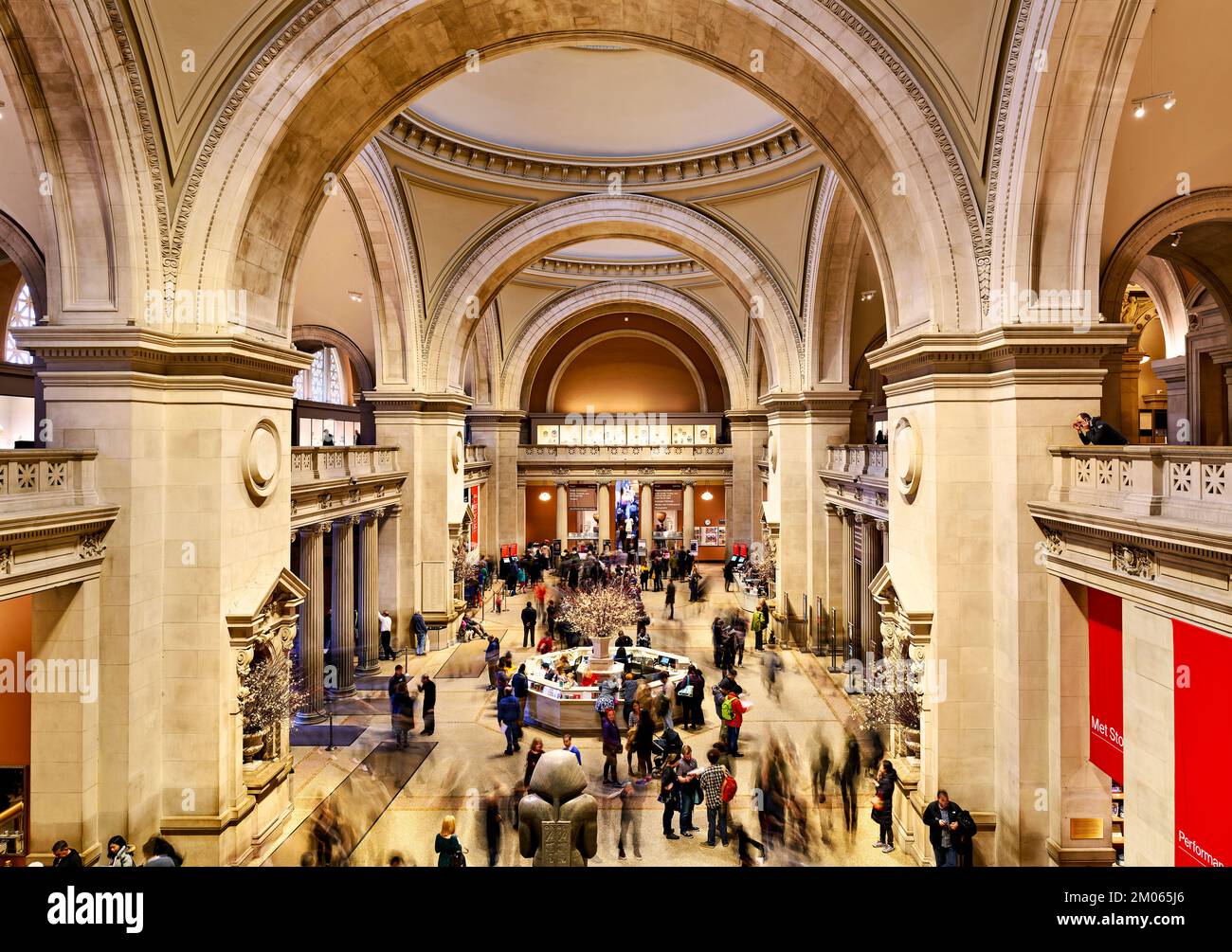 New York. Manhattan. Vereinigte Staaten. Das Metropolitan Museum of Art. Die Eingangshalle Stockfoto