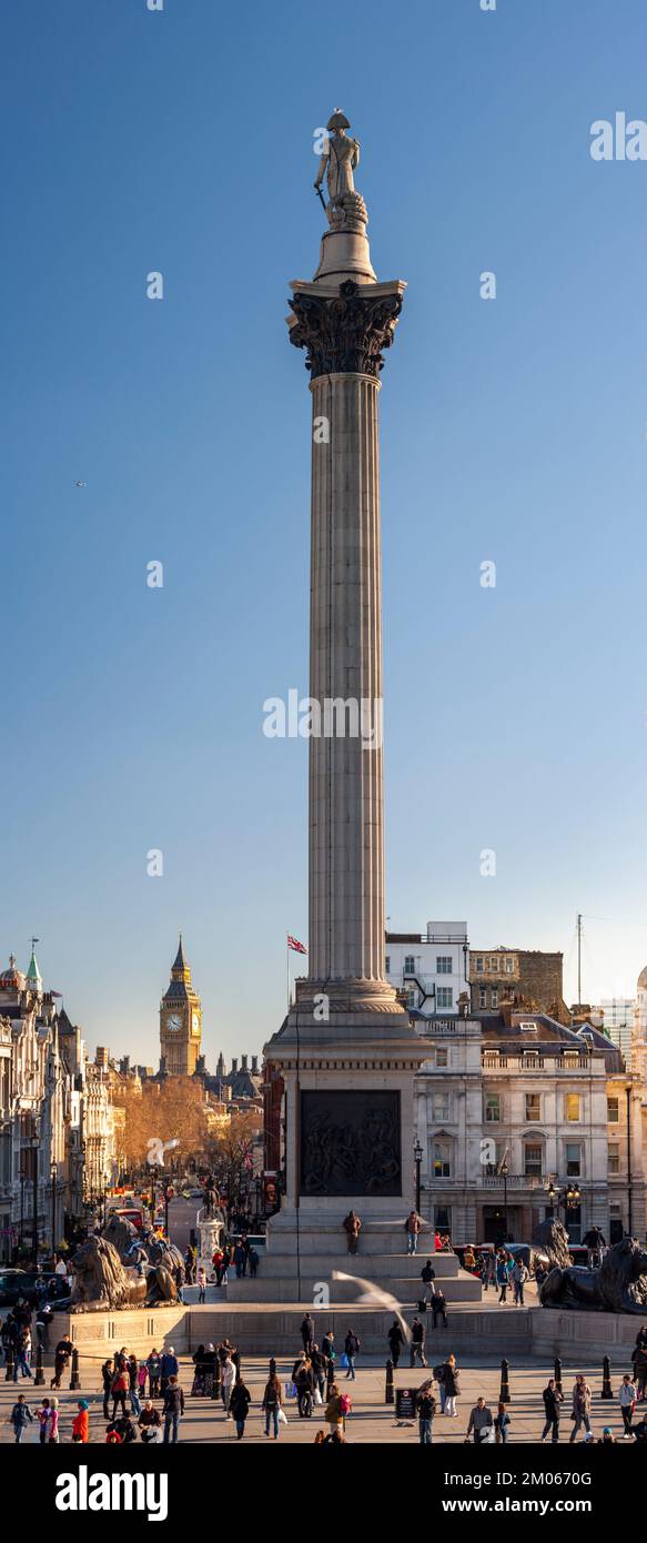 Trafalgar Square, London. Ungefähr 2010 Stockfoto