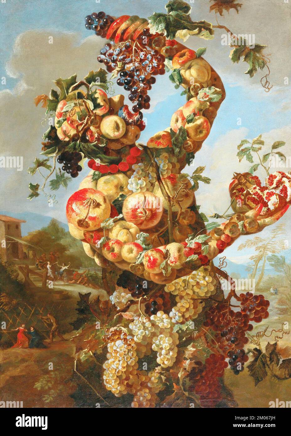 Giovanni Paolo Castelli - Allegorie des Herbstes Stockfoto