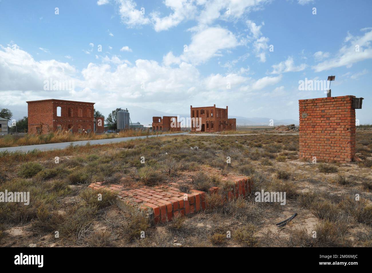 09-23-2021. Estacion de La Calahorra, Spanien. Flagstone aus Sergio Leones „Once Upon a Time in the West“, Stockfoto