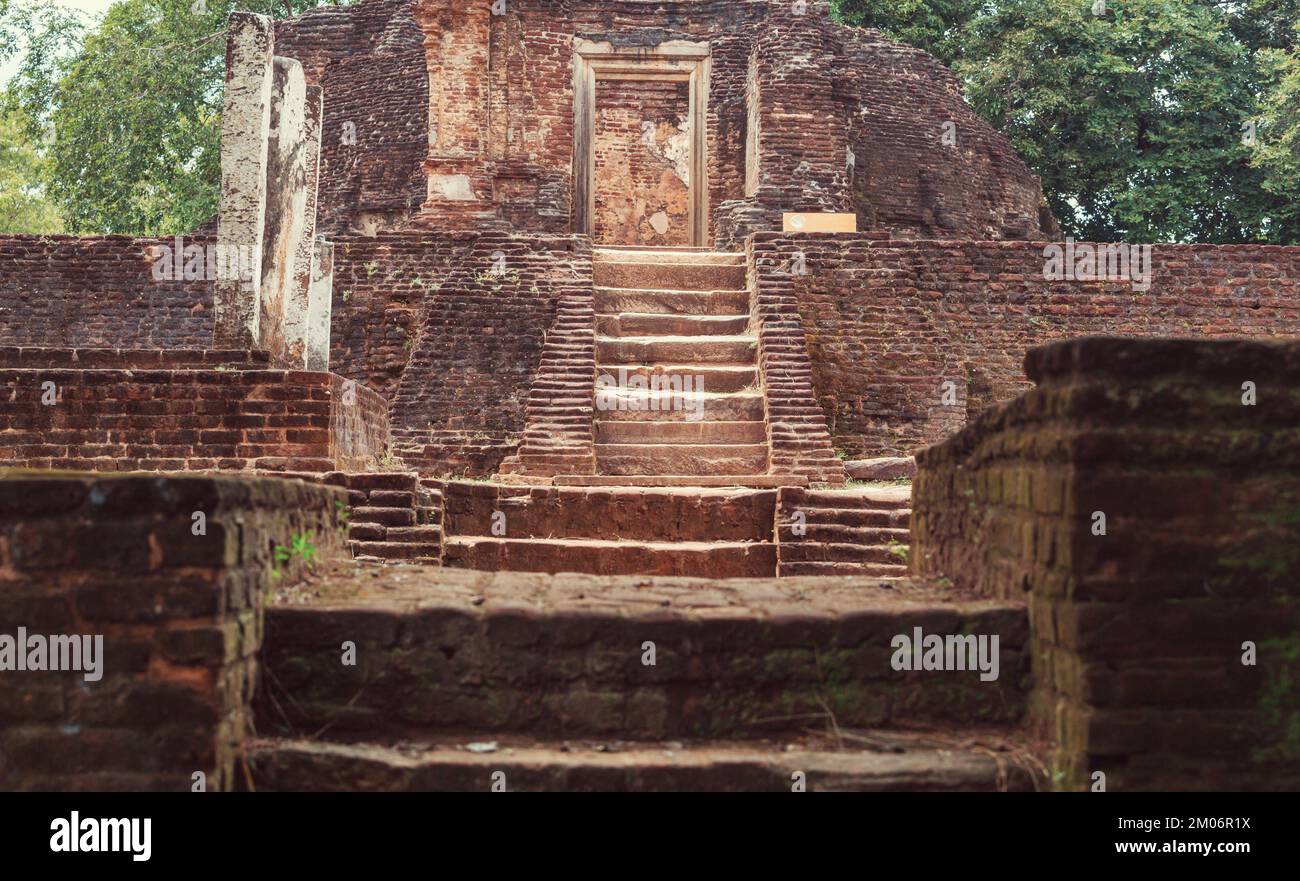 Die Ruinen von Polonnaruwa in Sri Lanka Stockfoto