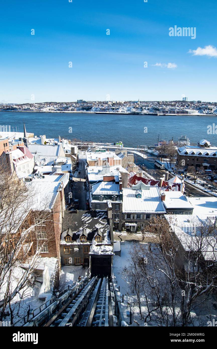 Unterstadt von Quebec City Stockfoto