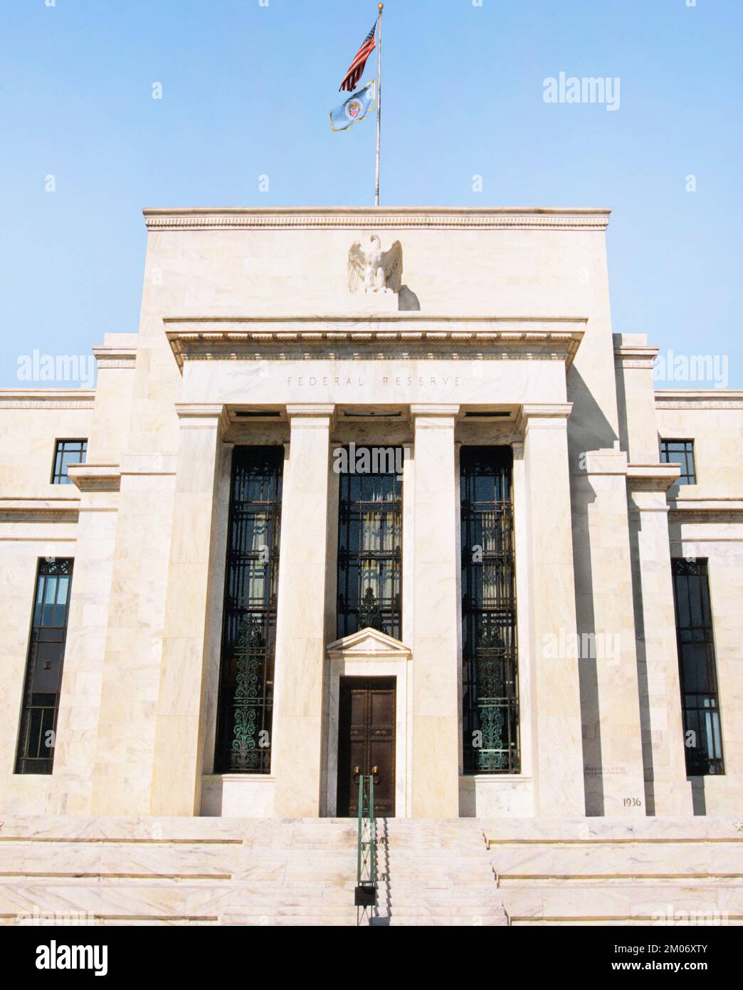 Federal Reserve Building Washington DC, US-Finanzministerium. Geld, Wirtschaft, Stagflation, Rezession USA Stockfoto