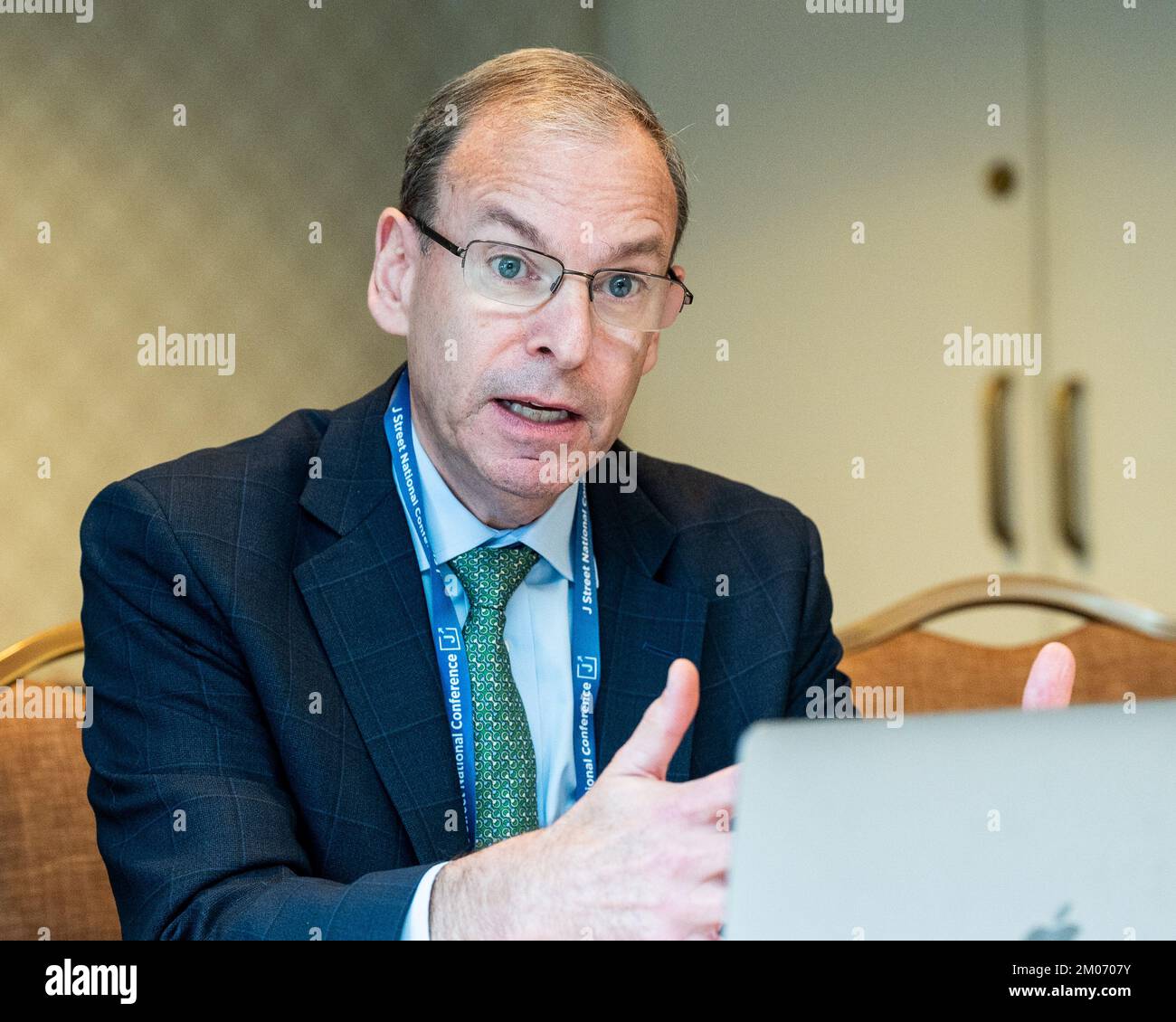 Washington, Usa. 04.. Dezember 2022. Jeremy Ben-Ami, President, J Street, spricht auf der 2022 J Street National Conference im Omni Shoreham Hotel in Washington, DC. (Foto: Michael Brochstein/Sipa USA) Guthaben: SIPA USA/Alamy Live News Stockfoto