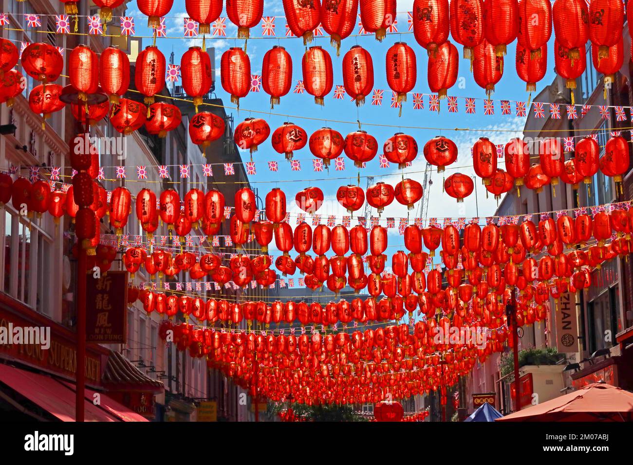 Chinatown, Gerrard St, SOHO, London, England, UK, W1D 5PT Stockfoto