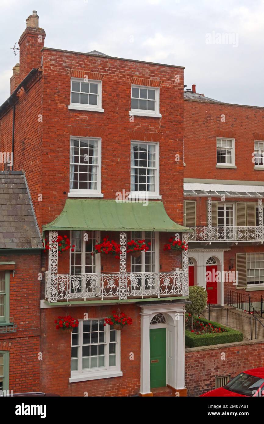 9, Castle Street, Ein denkmalgeschütztes Gebäude der Kategorie II* in Hereford, County of Herefordshire, England, HR1 2NW Stockfoto