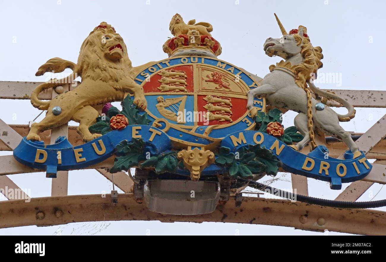 Wye Victoria River Footbridge, in Hereford, Hereford, England, Großbritannien, Von Alex Findlay & Co, Parkneuk Works, Motherwell, Lanark 1897, Mill St HR1 2NX Stockfoto