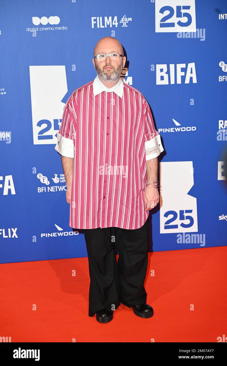 Old Billingsgate, London, Großbritannien. 4.. Dezember 2022: Angelo Tijssens nimmt an den British Independent Film Awards 25. Teil. Kredit: Siehe Li/Picture Capital/Alamy Live News Stockfoto