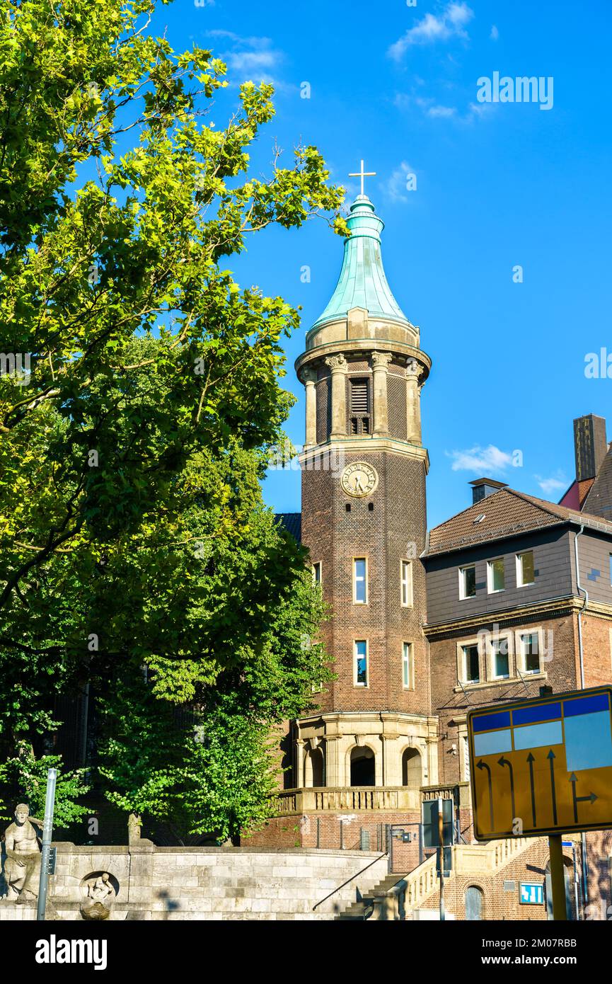 Friedenskirche, eine alte katholische Kirche in Essen - Nordrhein-Westfalen Stockfoto